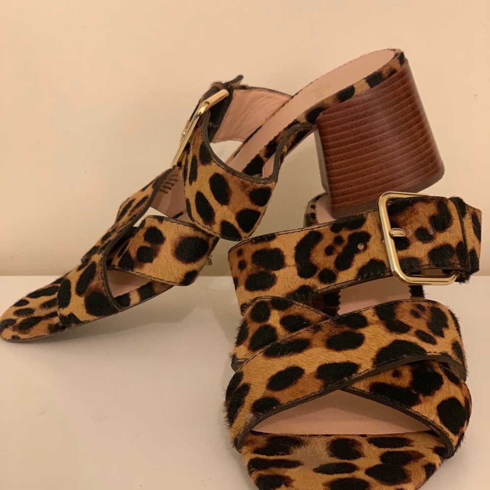Leopard Print Sandals - Picture 2 of 3